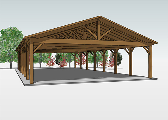 Events Pavilion drawing